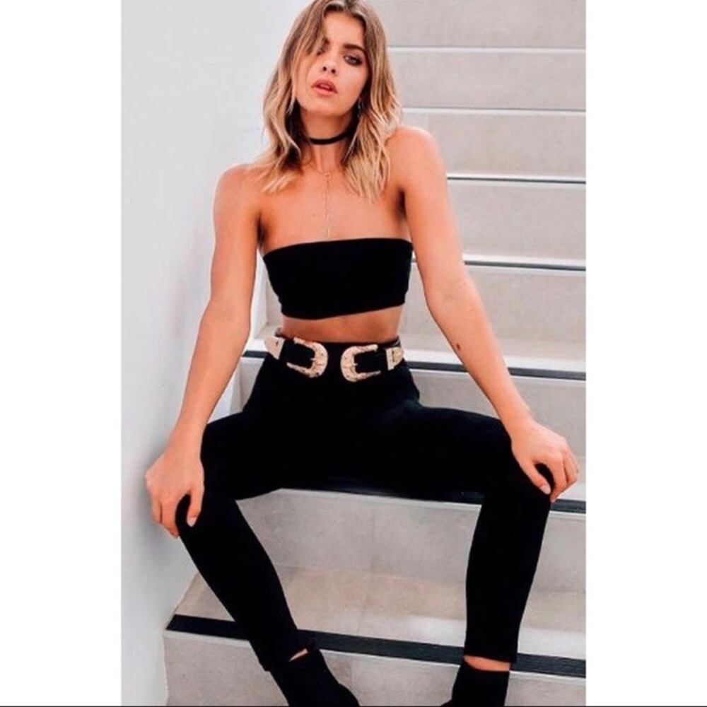 ‼️LAST ONE‼️Black Bandeau Tube Top 🖤